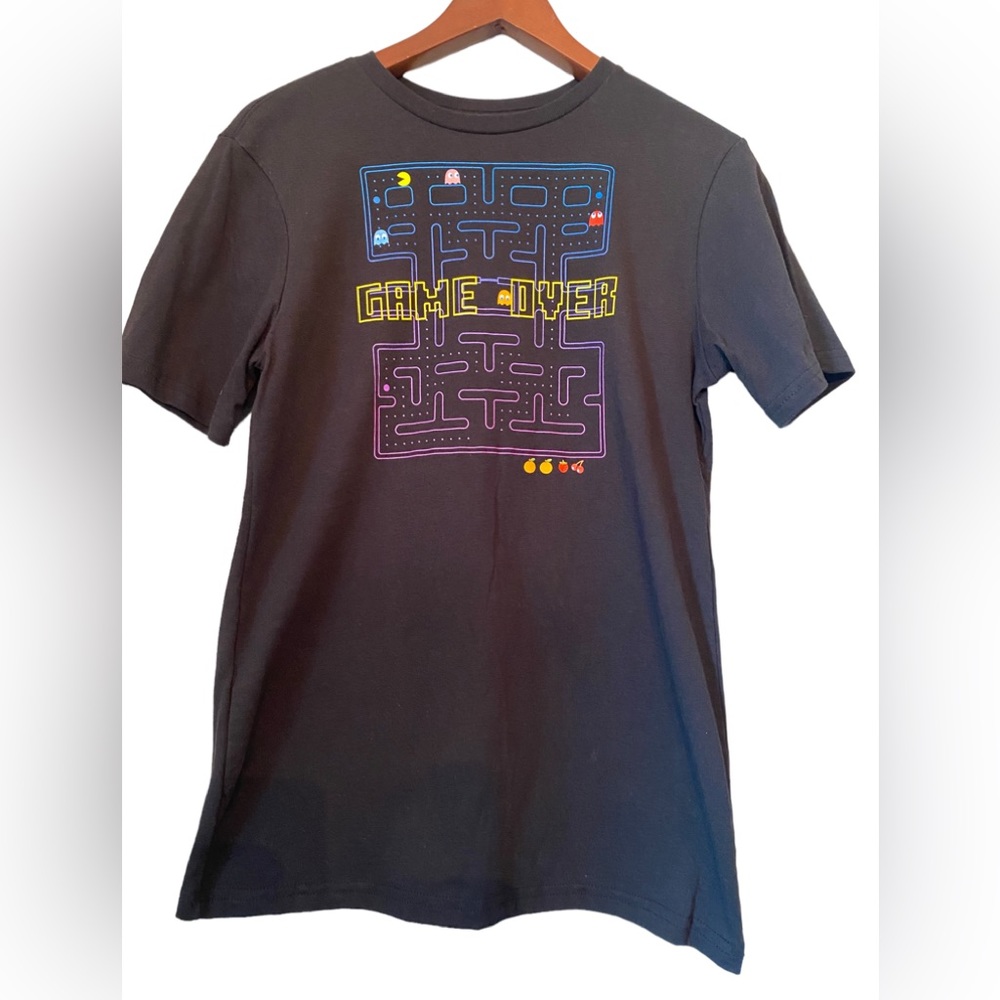 PAC-MAN Black Short Sleeve Graphic T-shirt
